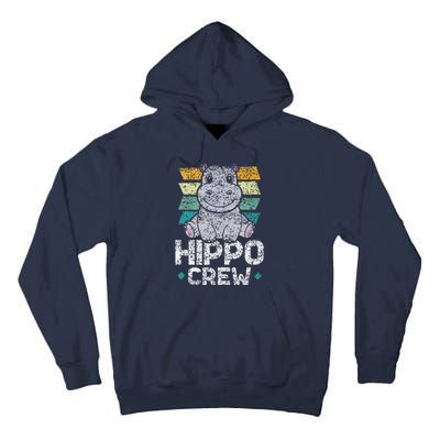 Hippo Crew Hippos Cute Saying Hippopotamus Hippo Tall Hoodie