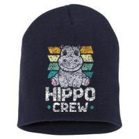 Hippo Crew Hippos Cute Saying Hippopotamus Hippo Short Acrylic Beanie