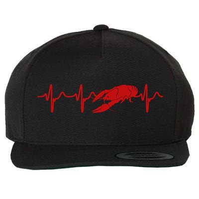 Heartbeat Crawfish Heart Frequency Boil Crew Lobster Season Meaningful Gift Wool Snapback Cap