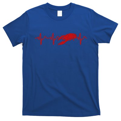 Heartbeat Crawfish Heart Frequency Boil Crew Lobster Season Meaningful Gift T-Shirt