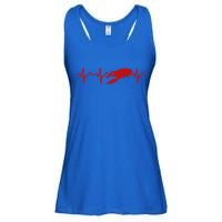 Heartbeat Crawfish Heart Frequency Boil Crew Lobster Season Meaningful Gift Ladies Essential Flowy Tank