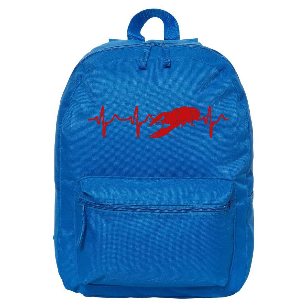 Heartbeat Crawfish Heart Frequency Boil Crew Lobster Season Meaningful Gift 16 in Basic Backpack