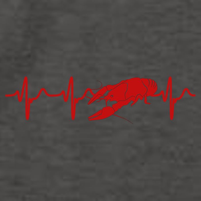 Heartbeat Crawfish Heart Frequency Boil Crew Lobster Season Meaningful Gift Vector Backpack