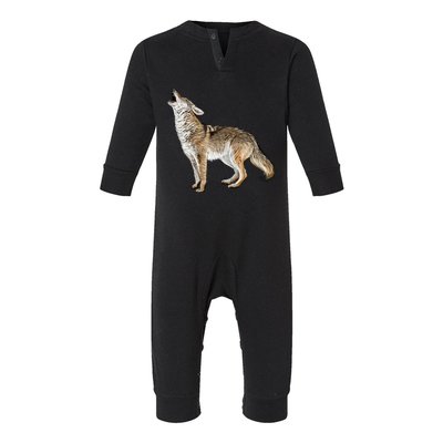 Howling Coyote Infant Fleece One Piece