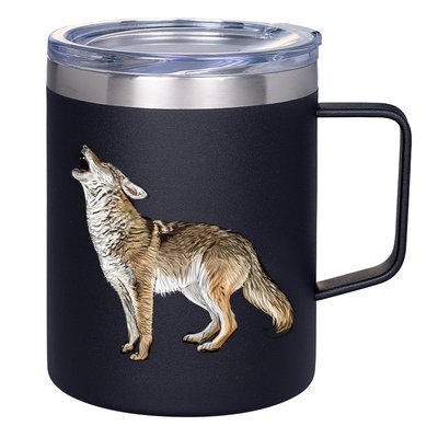 Howling Coyote 12oz Stainless Steel Coffee Mug