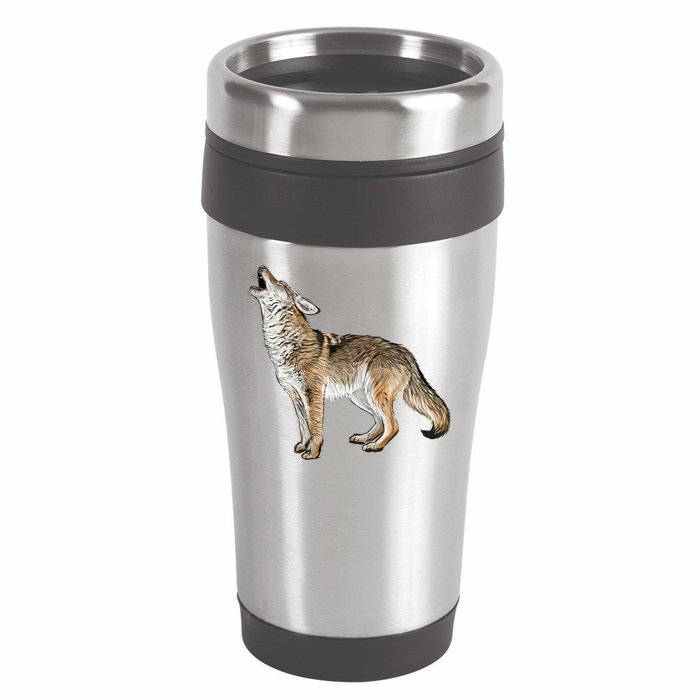 Howling Coyote 16oz Travel Tumbler
