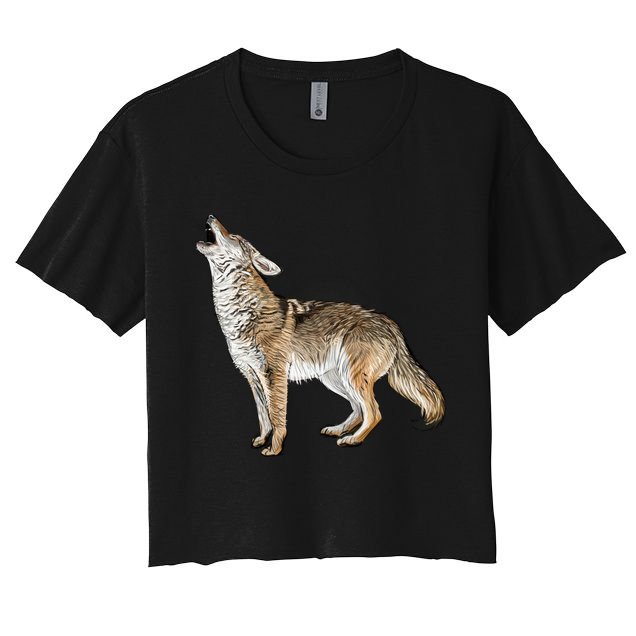 Howling Coyote Crop Top