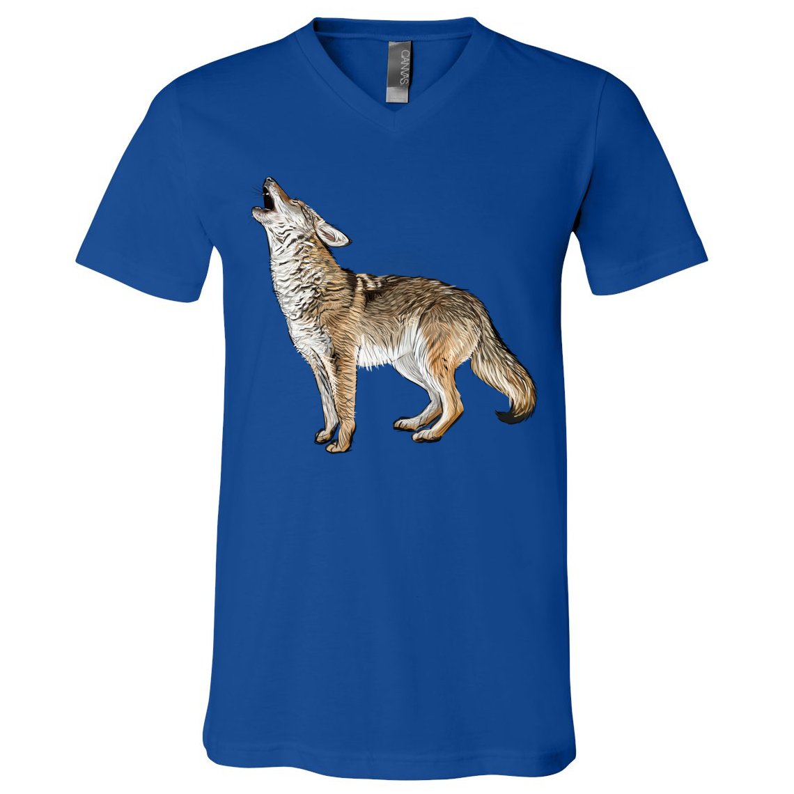 Howling Coyote V-Neck T-Shirt