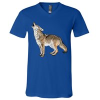 Howling Coyote V-Neck T-Shirt