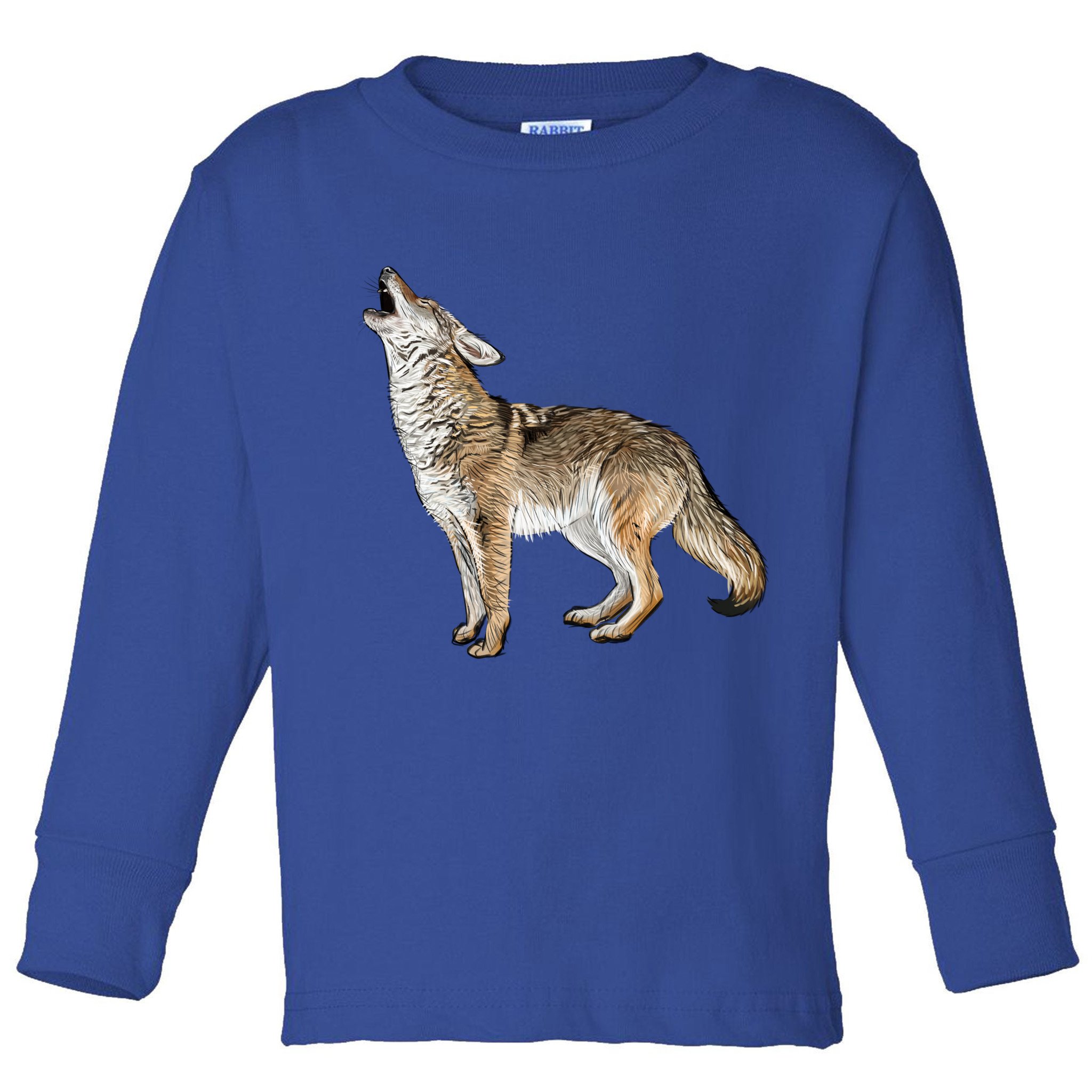 Howling Coyote Toddler Long Sleeve Shirt