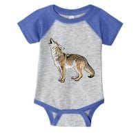 Howling Coyote Infant Baby Jersey Bodysuit