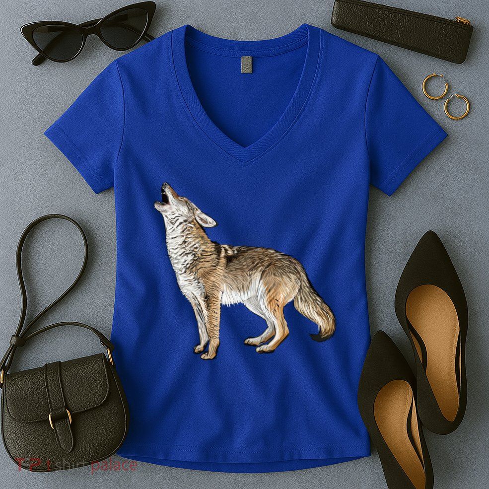 Howling Coyote Women's V-Neck T-Shirt