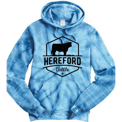 Hereford Cattle Hereford Cow For Cattle Farmer Tie Dye Hoodie