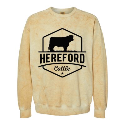 Hereford Cattle Hereford Cow For Cattle Farmer Colorblast Crewneck Sweatshirt