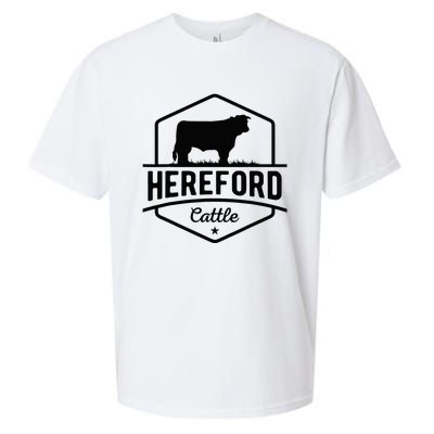 Hereford Cattle Hereford Cow For Cattle Farmer Sueded Cloud Jersey T-Shirt