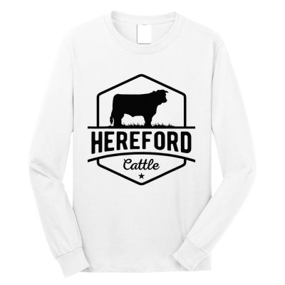 Hereford Cattle Hereford Cow For Cattle Farmer Long Sleeve Shirt