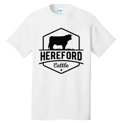 Hereford Cattle Hereford Cow For Cattle Farmer Tall T-Shirt