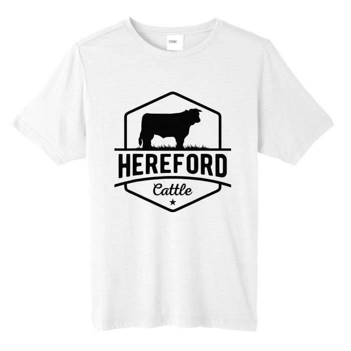 Hereford Cattle Hereford Cow For Cattle Farmer Tall Fusion ChromaSoft Performance T-Shirt