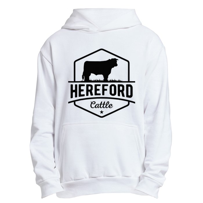 Hereford Cattle Hereford Cow For Cattle Farmer Urban Pullover Hoodie