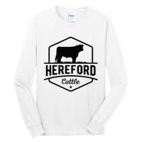 Hereford Cattle Hereford Cow For Cattle Farmer Tall Long Sleeve T-Shirt