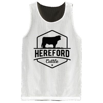 Hereford Cattle Hereford Cow For Cattle Farmer Mesh Reversible Basketball Jersey Tank