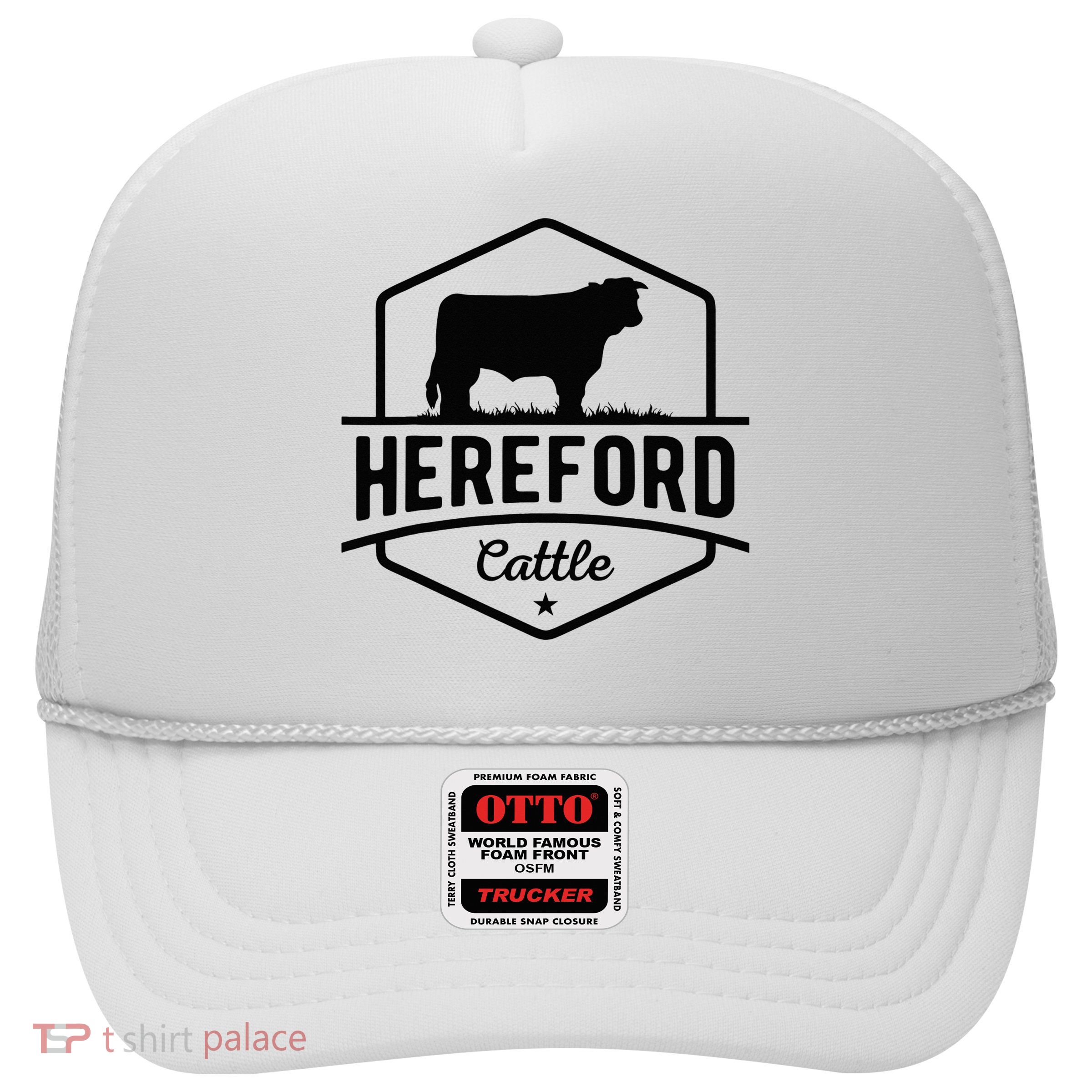 Hereford Cattle Hereford Cow For Cattle Farmer Trucker Hat
