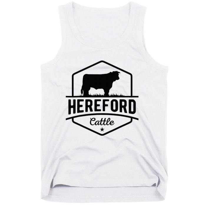 Hereford Cattle Hereford Cow For Cattle Farmer Tank Top