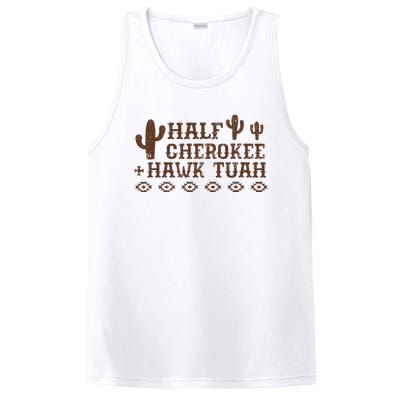 Half Cherokee Hawk Tush Native American Pride Indians PosiCharge Competitor Tank