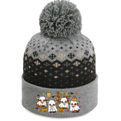 Highland Cow Halloween The Baniff Cuffed Pom Beanie