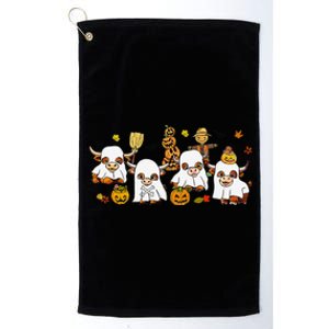 Highland Cow Halloween Platinum Collection Golf Towel