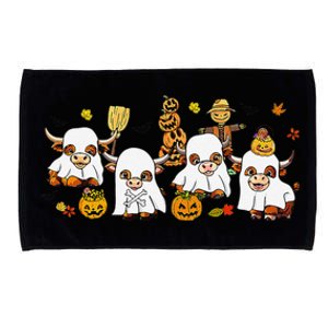 Highland Cow Halloween Microfiber Hand Towel