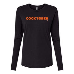 Happy Cocktober Halloween Costume Funny Halloween Womens Cotton Relaxed Long Sleeve T-Shirt