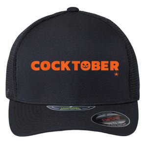 Happy Cocktober Halloween Costume Funny Halloween Flexfit Unipanel Trucker Cap