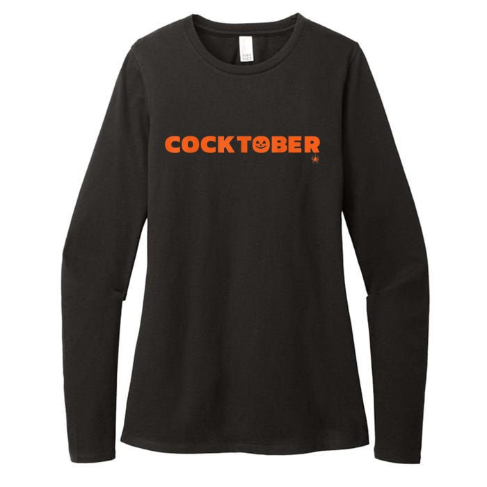 Happy Cocktober Halloween Costume Funny Halloween Womens CVC Long Sleeve Shirt