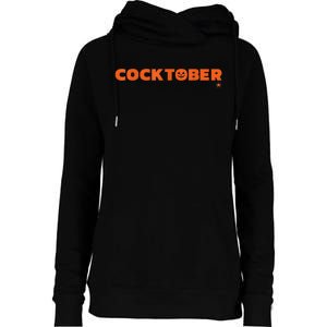 Happy Cocktober Halloween Costume Funny Halloween Womens Funnel Neck Pullover Hood