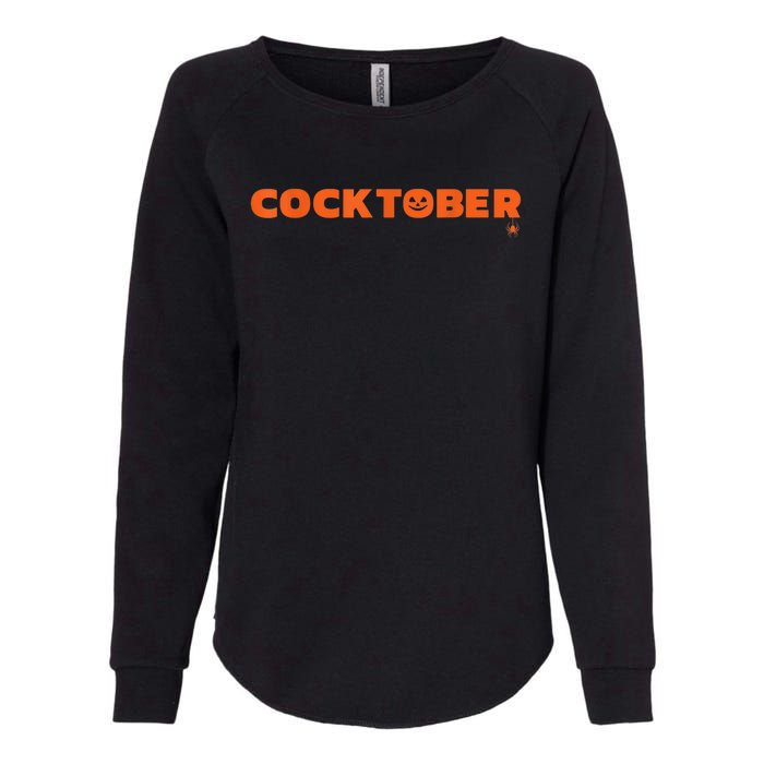 Happy Cocktober Halloween Costume Funny Halloween Womens California Wash Sweatshirt