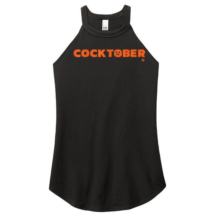 Happy Cocktober Halloween Costume Funny Halloween Women's Perfect Tri Rocker Tank