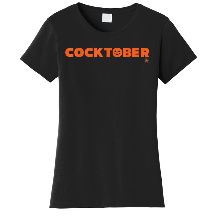 Happy Cocktober Halloween Costume Funny Halloween Women's T-Shirt