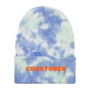 Happy Cocktober Halloween Costume Funny Halloween Tie Dye 12in Knit Beanie