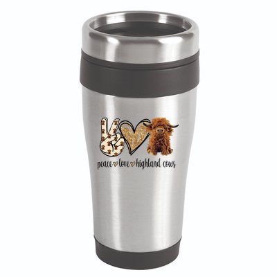 Highland Cow 16oz Travel Tumbler