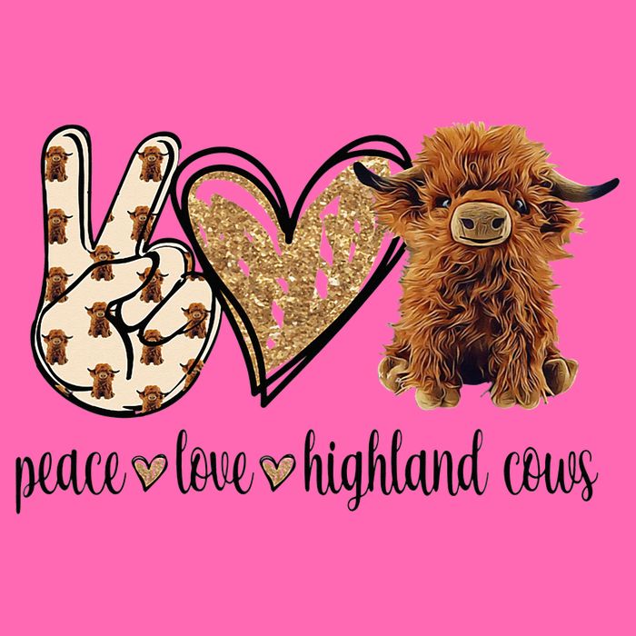 Highland Cow Stripe Pom Pom Beanie