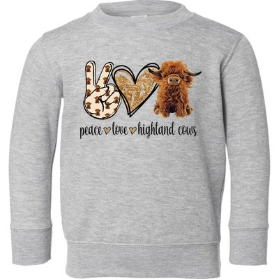 Highland Cow Toddler Sweatshirt
