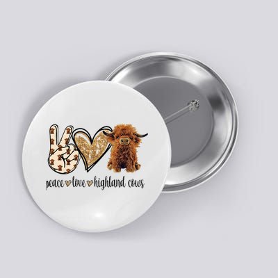 Highland Cow Button
