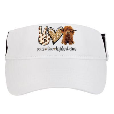 Highland Cow Adult Drive Performance Visor