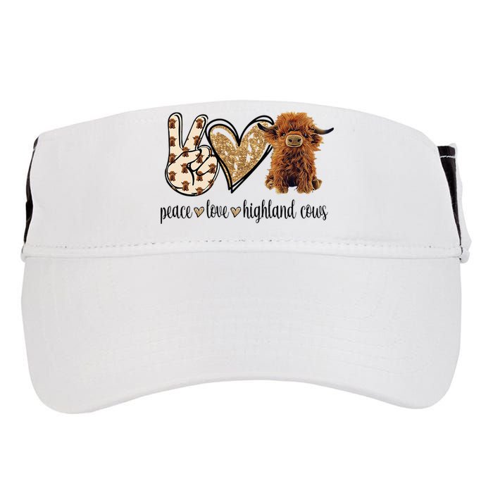 Highland Cow Adult Drive Performance Visor