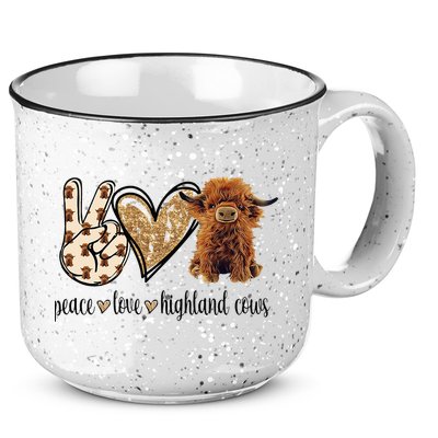 Highland Cow 15oz Campfire Ceramic Mug