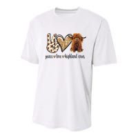 Highland Cow Youth Performance Sprint T-Shirt