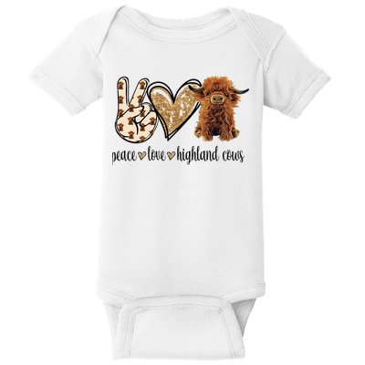 Highland Cow Baby Bodysuit