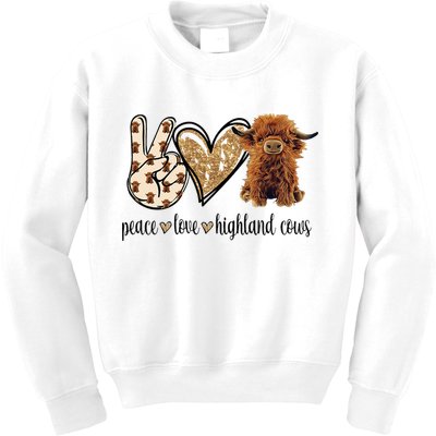 Highland Cow Kids Sweatshirt