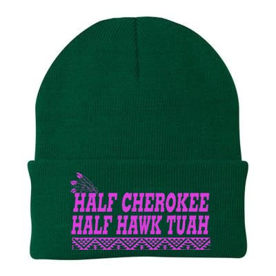 Half Cherokee Hawk Tuah Funny Hawk Tush Knit Cap Winter Beanie